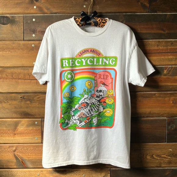 Recycling Skeleton Graphic Tee - Picture 1 of 7